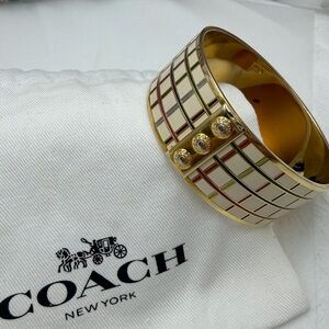 Coach Bangle Bracelet with Colorful Polka Dots